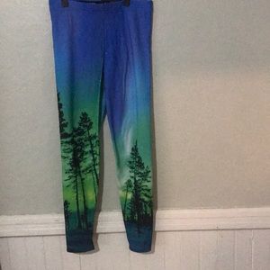 BlackMilk Aurora FLEECE lined leggings
